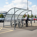 Premium Curved Roof Multipurpose Shelter with Galvanised Steel Frame and Custom Length Options from 1m to 5m