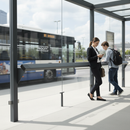 Premium 2.5m Integrated Perch Bar - Stylish Leaning Bench for Shelters - High-Quality Professional Grade for Industrial and Commercial Applications