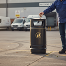 Premium High-Capacity 90 Litre Outdoor Litter Bin with Victorian Design and Multiple Fixing Options