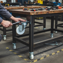 75mm Heavy Duty Swivel Plate Castor with White Nylon Wheel