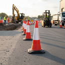 Premium Heavy Duty Traffic Cone - 750mm, UV Stabilized, Recyclable Materials with Reflective Sleeve for Safety