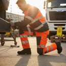 High-Performance Hi-vis Orange/Grey Combat Trousers for Active Roles