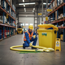 Heavy Duty Chemical 4 Wheeled Bin Spill Kit for Industrial Use