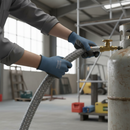Premium Heavy Duty LPG Galvanised Overbraid Hose for Liquid Propane Gas Applications - ISO 3821 Compliant