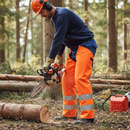 Premium Hi-Vis Chaps - Lightweight, Waterproof with Welded Seams for Enhanced Visibility and Protection