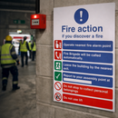 Fire Action Notice – Automatic Brigade Call – Safety Signage – Indoor Use