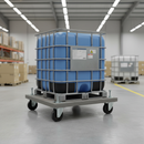 125mm Fixed Plate Castor with Nylon Centre and Metal Threadguards