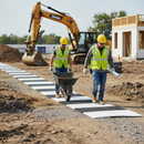 Premium Temporary Pedestrian Crossing Mat for Safe Walkways on Construction Sites and Events