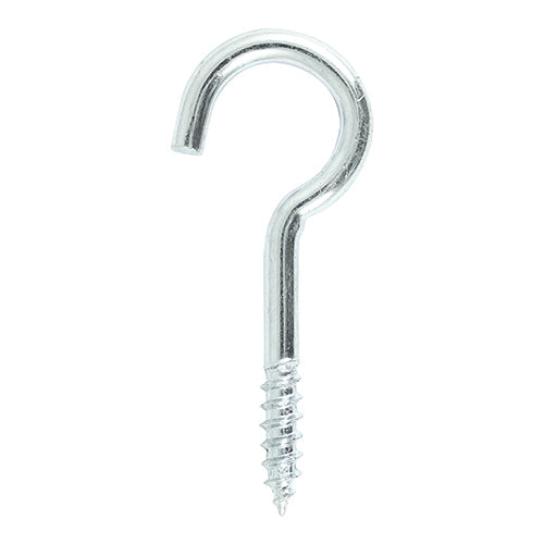 Screw Hooks - Zinc - 80mm