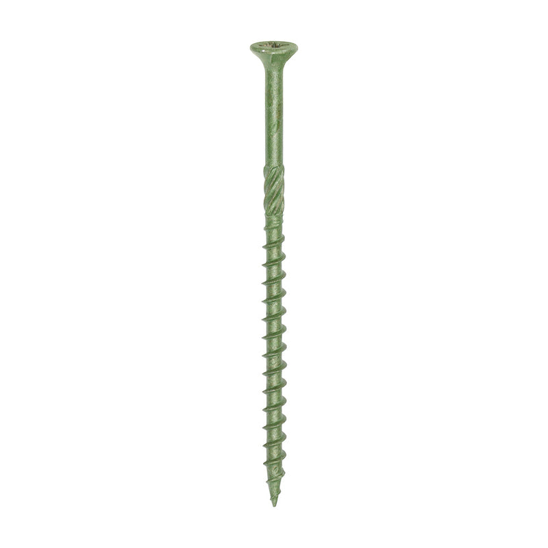 Decking Screws - PZ - Double Countersunk - Exterior - Green - 4.5 x 80