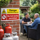 Danger Flammable Storage Area Sign – Rigid Plastic/Vinyl – Indoor/Outdoor Use
