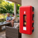Single Fire Extinguisher Cabinet – Super-tough ABS – Indoor/Outdoor Use