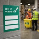 Spill Kit Location Sign – 215mm x 310mm – 3mm PVC – Industrial Use