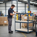 Heavy Duty Half Height Shelving Units - 1065mm High - 200/280kg Capacity - Grey