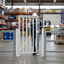 Professional Manual Pedestrian Gate with Maglock System for Security Applications - Durable Powder Coated Finish