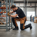 Heavy Duty Customized Work Trousers with Kneepad Pockets, Lightweight, Water Repellent, and Made from Recycled Materials