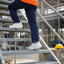 Premium Water-Repellent Safety Shoe with Composite Toe and Breathable Liner for Healthcare and Hospitality Use