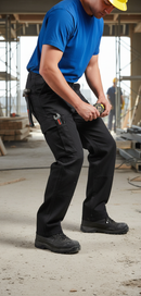 Premium Heavy Duty Cargo Trousers with Triple Stitched Seams and Knee Pad Pockets - 320gsm Polyester Cotton Blend