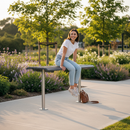 Premium Outdoor Mild Steel Perch Bench - Durable and Stylish Seating for Parks and Public Spaces
