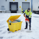 Premium 200 Litre Grit Bin Kit with Tough Scoop for Winter Road Safety - High-Quality Professional Grade for Industrial and Commercial Applications