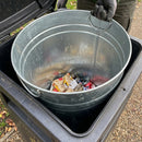 84 Litre Circular Galvanised Steel Bin Liner with Internal Handles