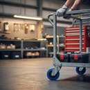 200mm Diameter Premium Elastic Rubber Tyred Wheel with Nylon Centre