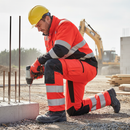 Premium High-Visibility Trousers with Stretch Panels and Knee Pad Pockets for Enhanced Comfort and Movement