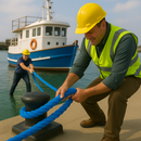 14mm Blue Polypropylene Rope 3 Strand - 50m Weatherproof Coil