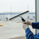 Premium Heavy Duty 12-Inch Squeegee with Plastic Grip Handle for Efficient Window Cleaning