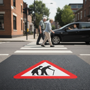 Premium Preformed Thermoplastic Road Marking for Frail or Disabled Pedestrians - Easy Application, Non-Slip, Professional Finish