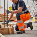 Professional Ladies Fit Hi-Vis Trousers with Adjustable Kneepad Pockets