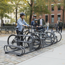 Premium High-Low Bike Rack - Double Direction - Galvanised & Painted for Durability and Longevity