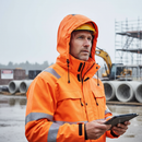 Premium Hi-Vis Hood - Wind and Waterproof Material with Breathable Taped Seams for Craftsmen and Industrial Workers