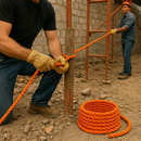 10mm Orange Polypropylene Rope 3 Strand – Heavy-Duty, UV-Resistant | 75m Coil – Tough & Versatile for Outdoor, Marine & DIY!