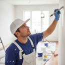 Premium White Painter's Cap with Flat Brim and Snapback Closure for Painters - High-Quality Professional Grade for Industrial and Commercial Applic...