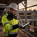 Premium Hi-Vis Jacket with Adjustable Waist and Water Repellent Material - Certified for Safety Standards