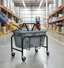 Premium Mobile Shopping Basket Stacker for 20-26 Litre Baskets - Easy Collection and Storage Solution