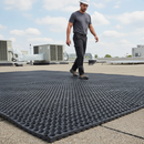 Heavy Duty Open-Cell Rubber Walkway Matting for Drainage and Anti-Slip Protection 100x150cm