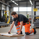 Premium Hi-Vis Trousers with Stretch Panels, Holster Pockets for Comfort and Safety