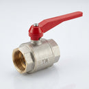 1-1/4in BSP Female Plated Brass Lever Ball Valve, 82mm (view 2)