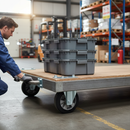 160mm Heavy Duty Fixed Plate Castor with Aluminium Centre