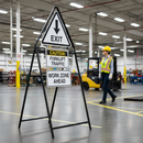Premium 750mm Triangular Metal Sign Frame with Supplementary & Long Legs for Enhanced Visibility