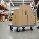 100mm Heavy Duty Swivel Plate Castor with Blue Elastic Nylon