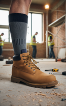 Premium Work Boot Socks with Comfort Cushioning, Antibacterial Treatment, and Moisture-Wicking Technology for Sizes UK 6-8.5