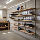 Heavy Duty Twin Slot Wall Mounted Shelving Uprights - Custom Build - White