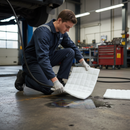 Premium Triple Weight Hydraulic Oil and Fuel Absorbent Pads - Pack of 20