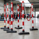 Plastic Chain Post Set – 6 Posts, 10m Chain, Triangular Base