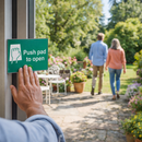Push Pad to Open Signs – Indoor/Outdoor – Durable Safety Signage
