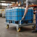 100mm Heavy Duty Braked Swivel Plate Castor with Polyurethane Wheels