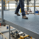 Premium Non-Slip GRP Mini Mesh Walkway Grating - Lightweight, Durable, and High-Traction Flooring for Industrial Use